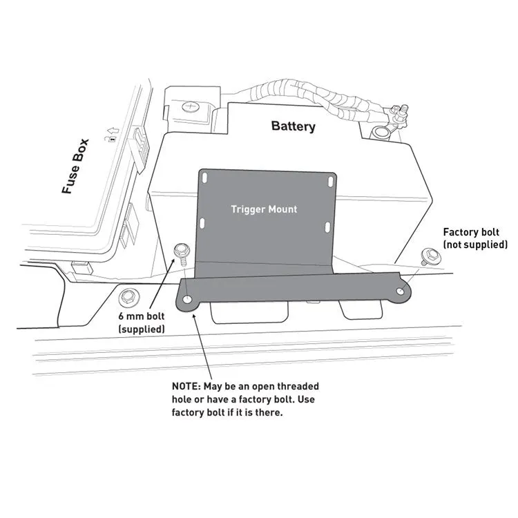 TRIGGER Jeep JL-JT Inner Fender Controller Bracket