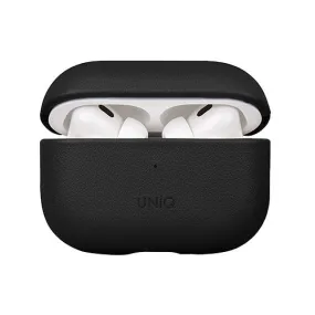 Uniq Terra Genuine Leather Case for Airpods Pro 2nd Gen Dallas Black-TQR6