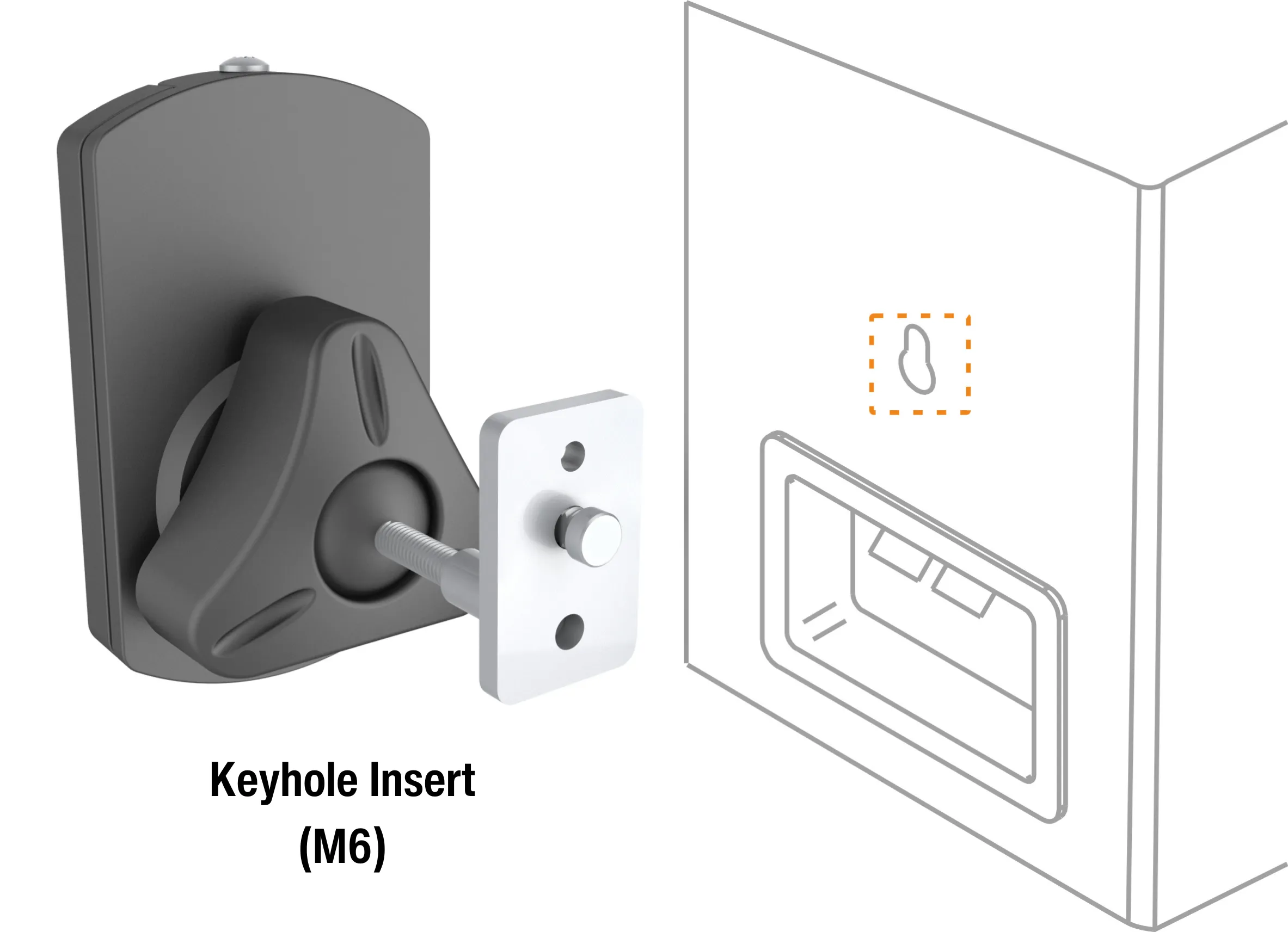 Universal Swivel Wall Speaker Mounts (One Pair) for Speakers up to 22lb (10kg)