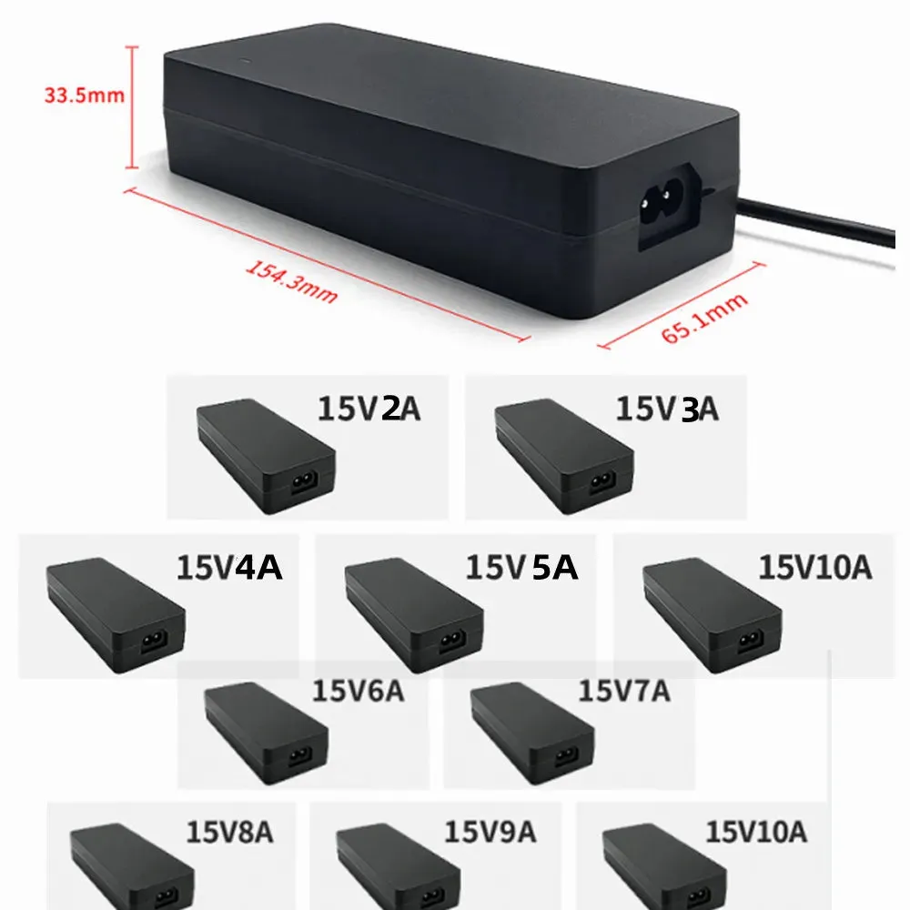 US Plug Universal Power Adapter ACDC Adapte 15V2A 15v 3A 4A 5A 6A 7A 8A 9A 10A Switch Power Supply Adaptor Current Source Converter Main