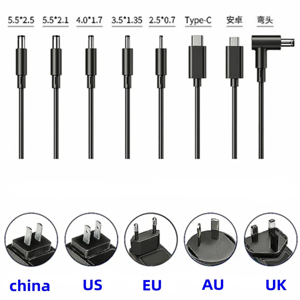 US Plug Universal Power Adapter ACDC Adapte 15V2A 15v 3A 4A 5A 6A 7A 8A 9A 10A Switch Power Supply Adaptor Current Source Converter Main