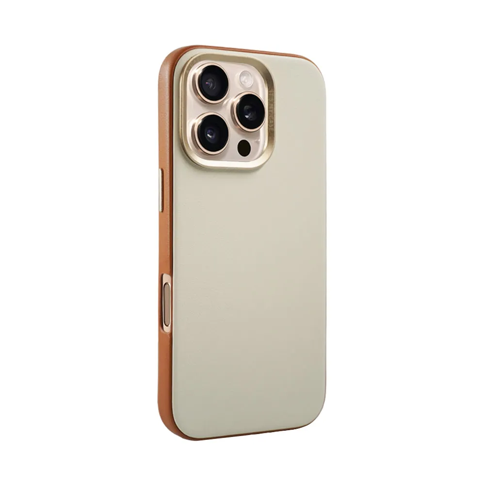 Vegan Leather Case For iPhone 16 Series - Black
