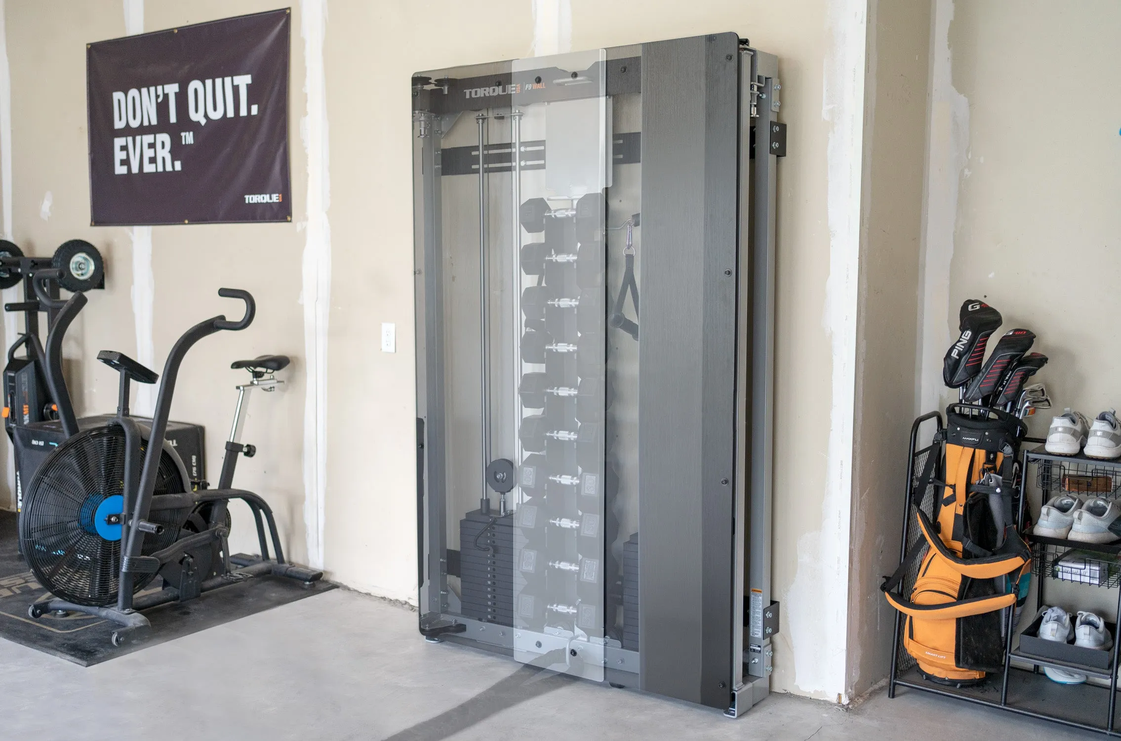 Vertical Dumbbell Storage