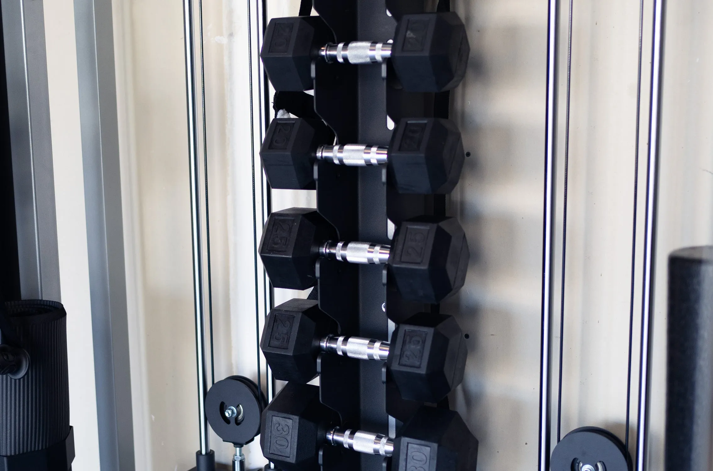 Vertical Dumbbell Storage
