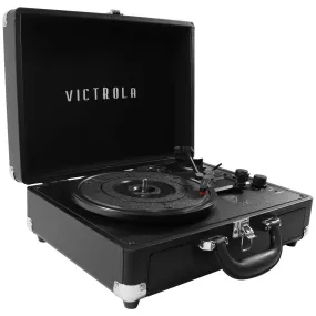 Victrola 3-Speed Suitcase Record Player with Bluetooth Streaming - Black