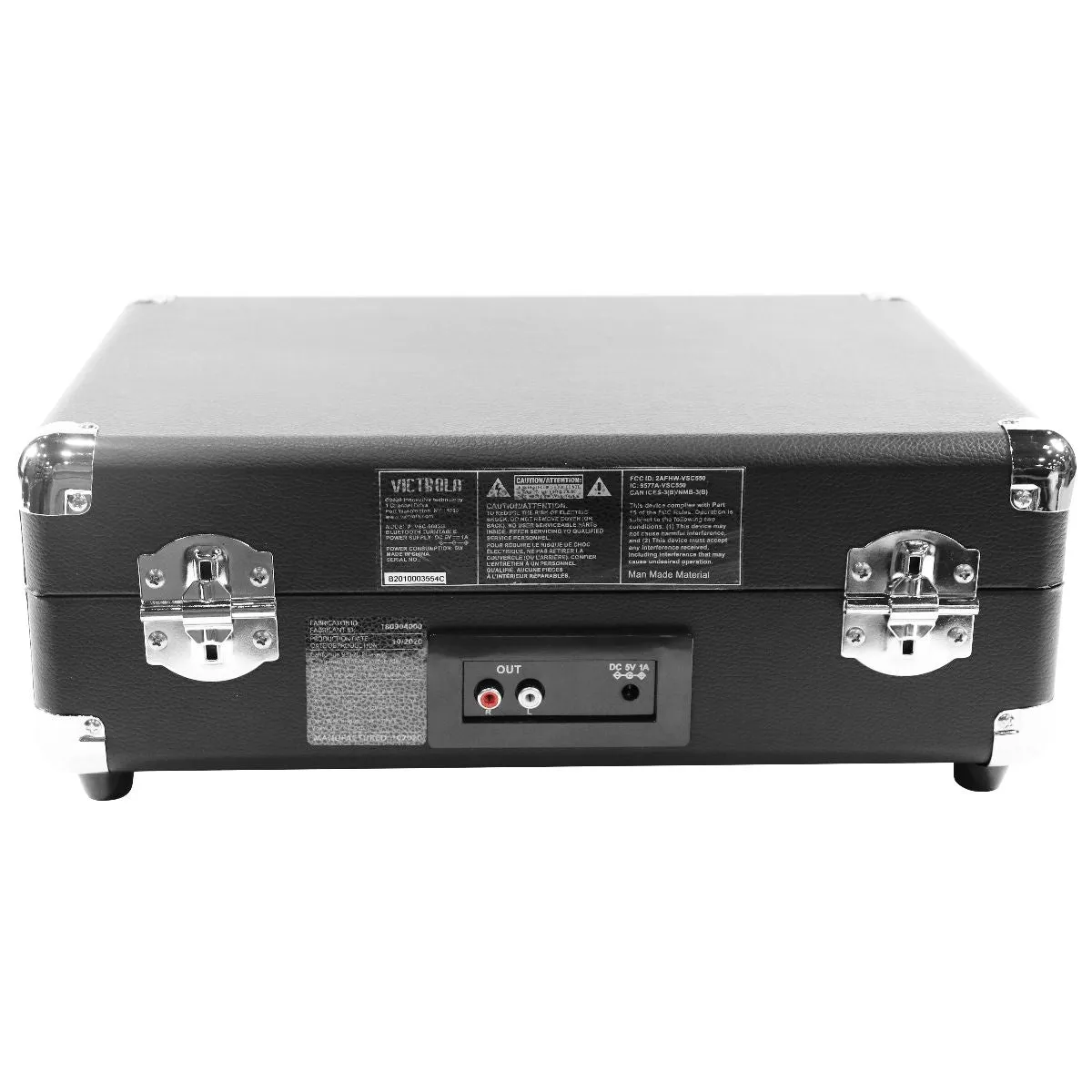 Victrola 3-Speed Suitcase Record Player with Bluetooth Streaming - Black