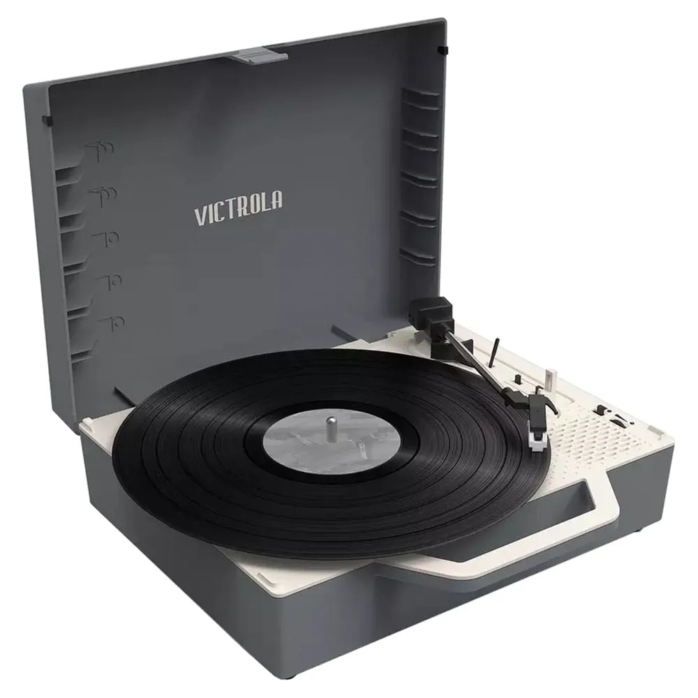 Victrola Bluetooth Suitcase Record Player - Graphite Grey | VSC-725SB-GRA-INT