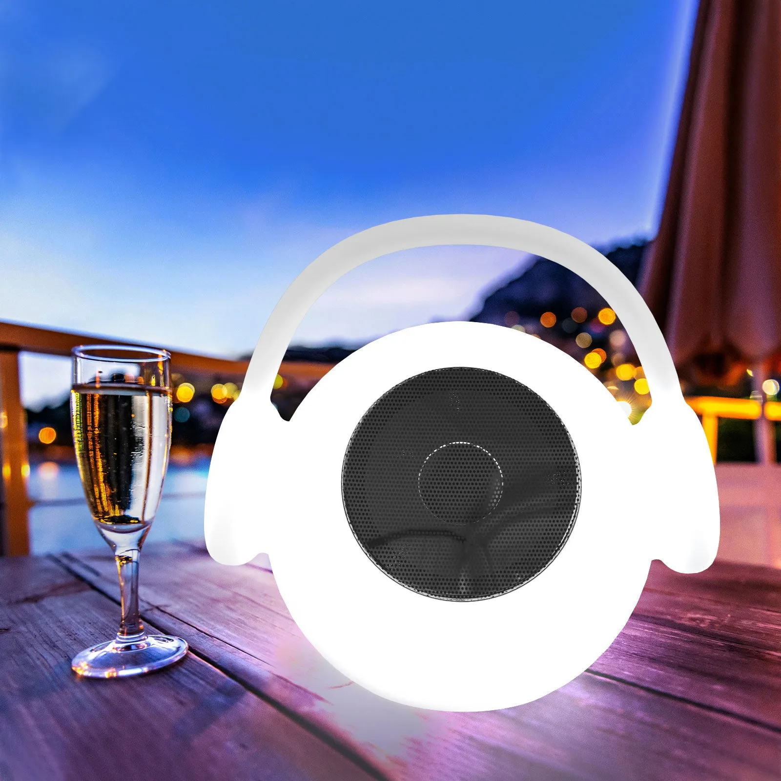 WALKMAN Portable Outdoor Bluetooth Speakers RGB LED Speaker Light Superior Rechargeable