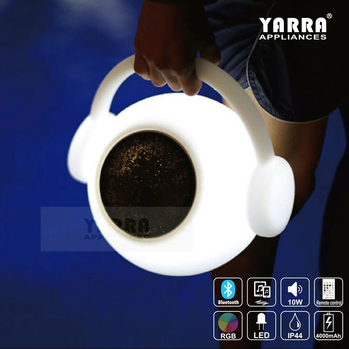 WALKMAN Portable Outdoor Bluetooth Speakers RGB LED Speaker Light Superior Rechargeable
