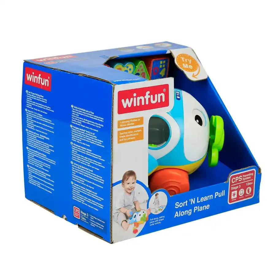 Winfun Sort ÕN Learn Pull Along Plane