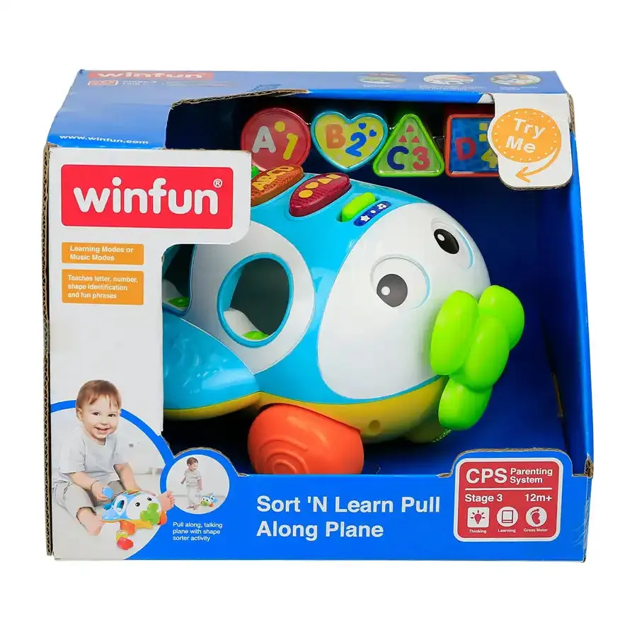 Winfun Sort ÕN Learn Pull Along Plane