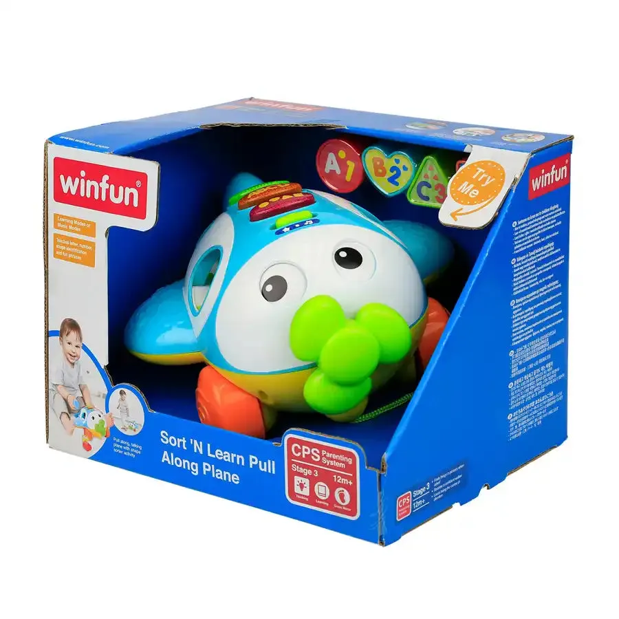 Winfun Sort ÕN Learn Pull Along Plane