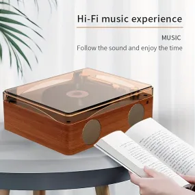 Wireless CD Player with Speakers - Compact Portable Desktop Music System with Multi-Format Support, Remote Control, and Built-in Speaker