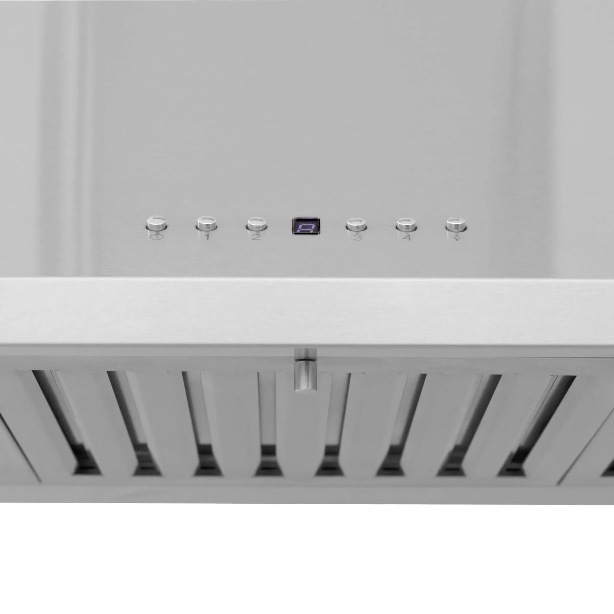 ZLINE Ducted Vent Wall Mount Range Hood in Stainless Steel with Built-in CrownSound Bluetooth Speakers (KL2CRN-BT)