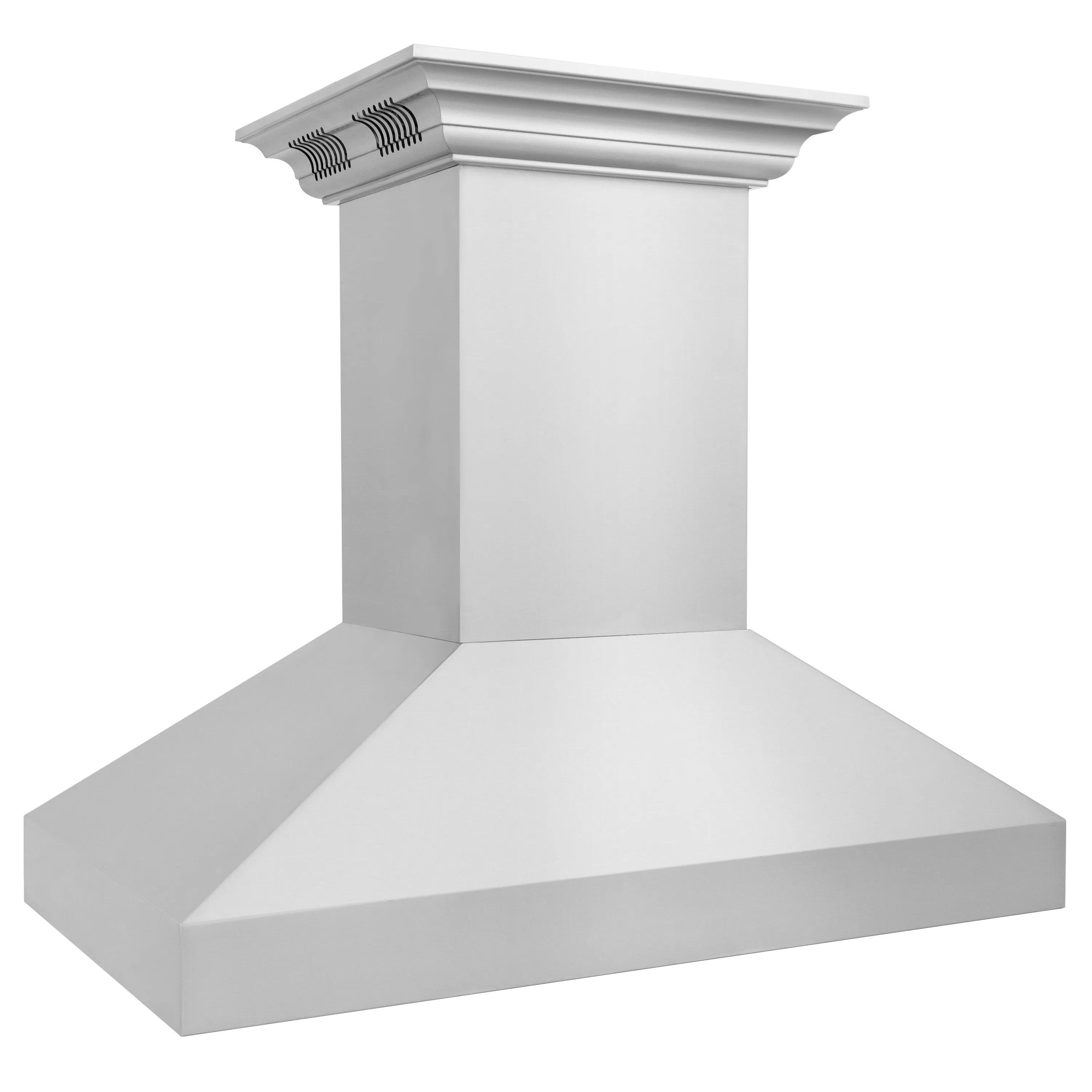 ZLINE Professional Island Mount Range Hood in Stainless Steel with Built-in CrownSound® Bluetooth Speakers (597iCRN-BT)
